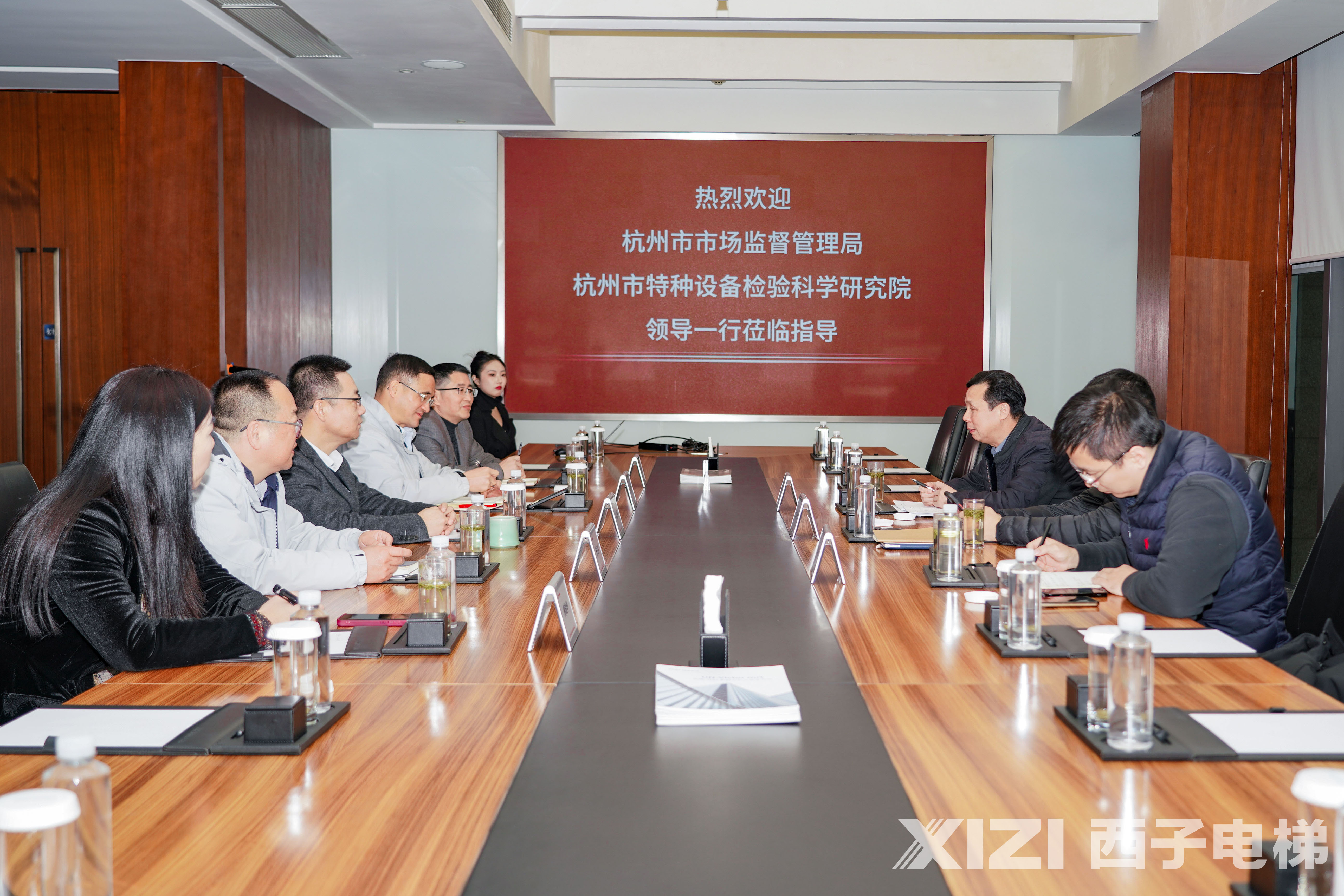 杭州市市場監(jiān)督管理局、市特檢院領導一行來西子電梯考察調研
